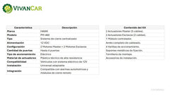 Sistema de Cierre Centralizado Hawk PM-460