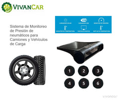 Sistema TPMS Externo Hawk 6 sensores