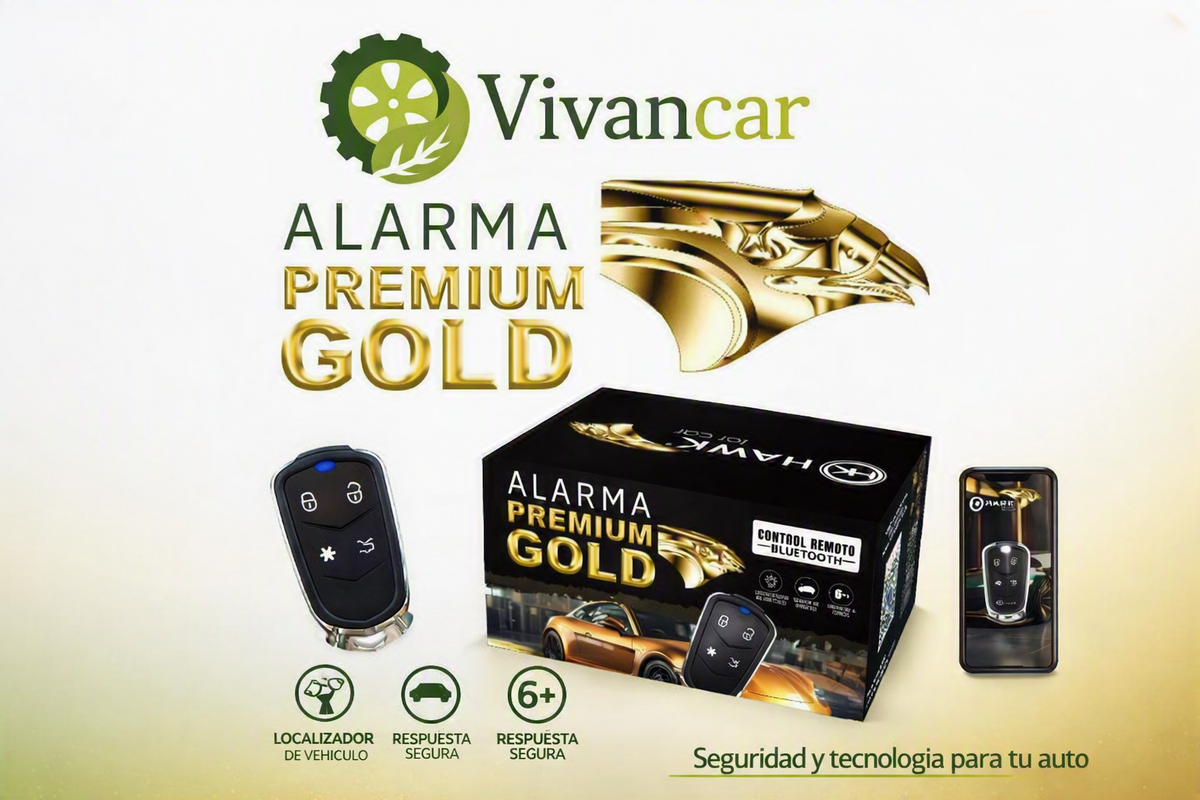 Alarma Auto Hawk Gold Premium Anticlon Bluetooth 2 Controles